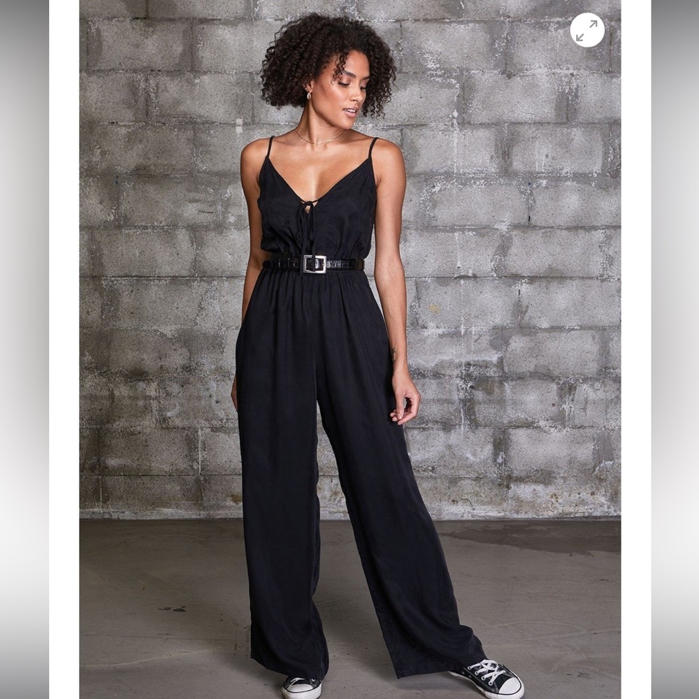 Lovestitch Black Wide Leg Jumpsuit